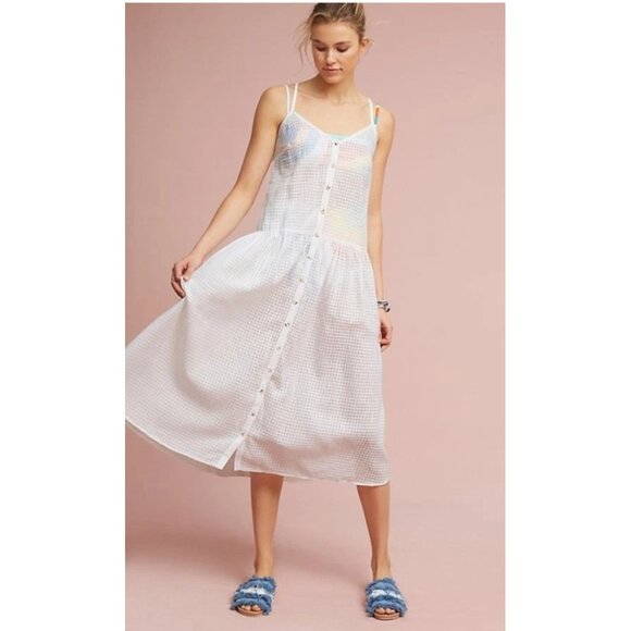 Anthropologie Mara Hoffman Drop Waist Cover Up Size M - Picture 13 of 14